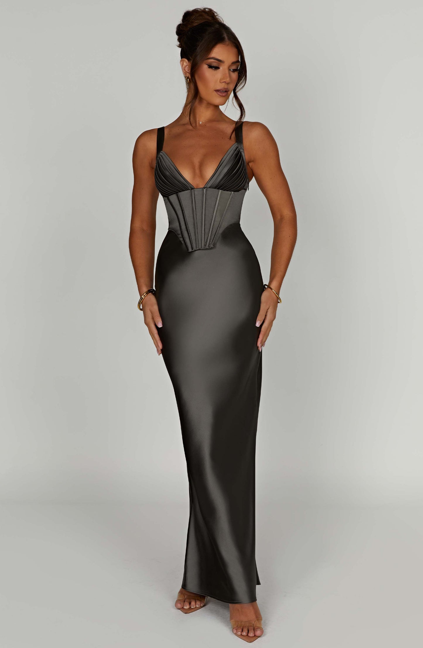 Abito Maxi Shae Charcoal