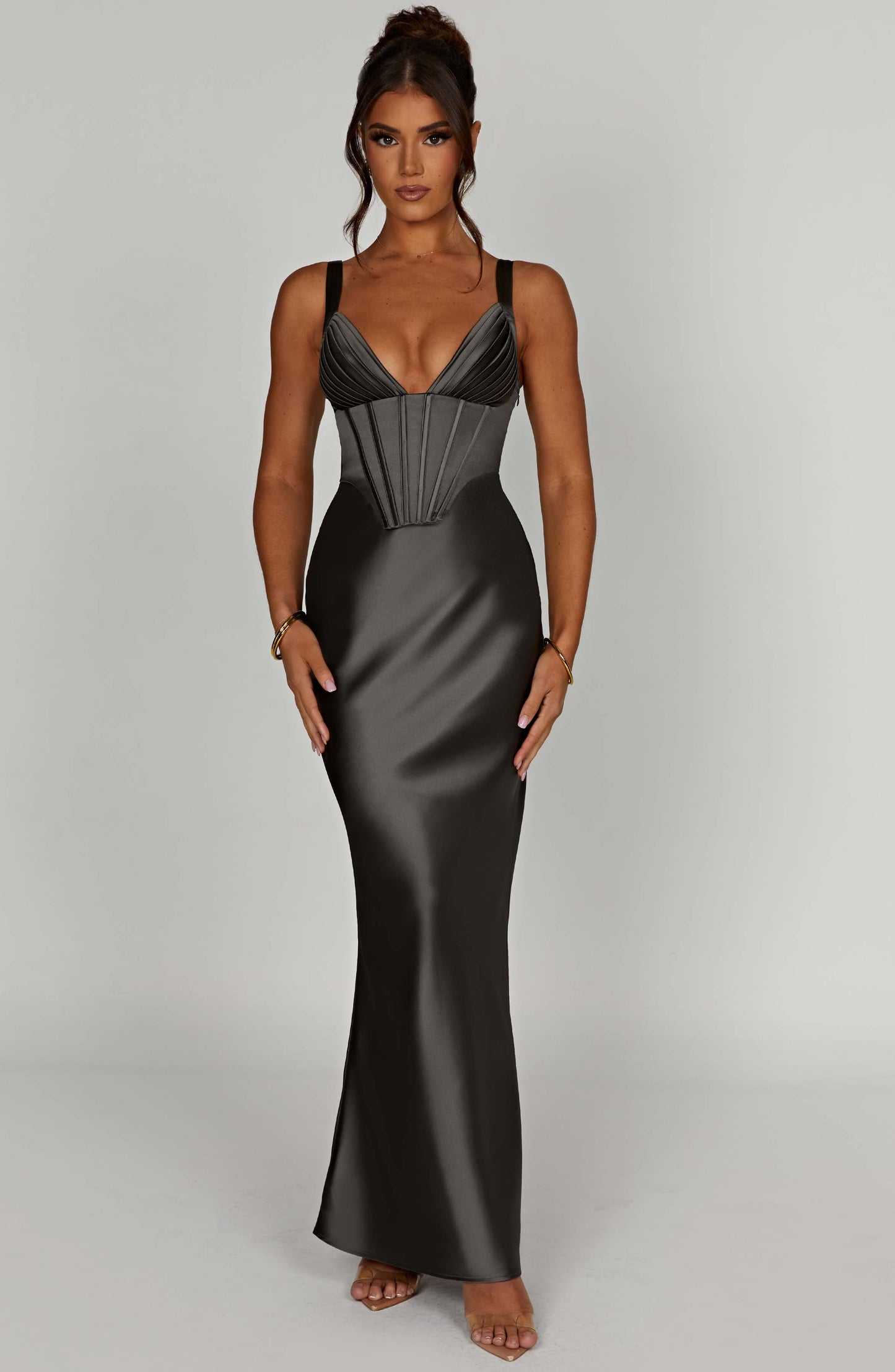 Abito Maxi Shae Charcoal