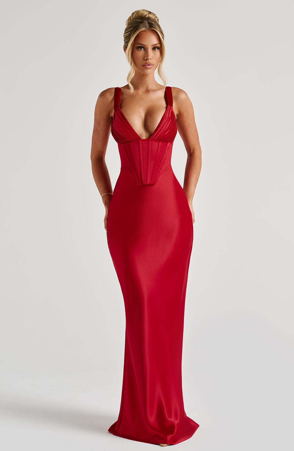 Abito Maxi Rosso da Sera Elegante