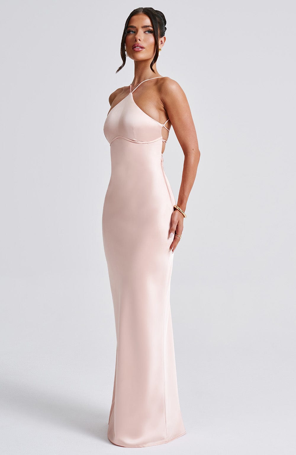 Abito Maxi Peach Donna