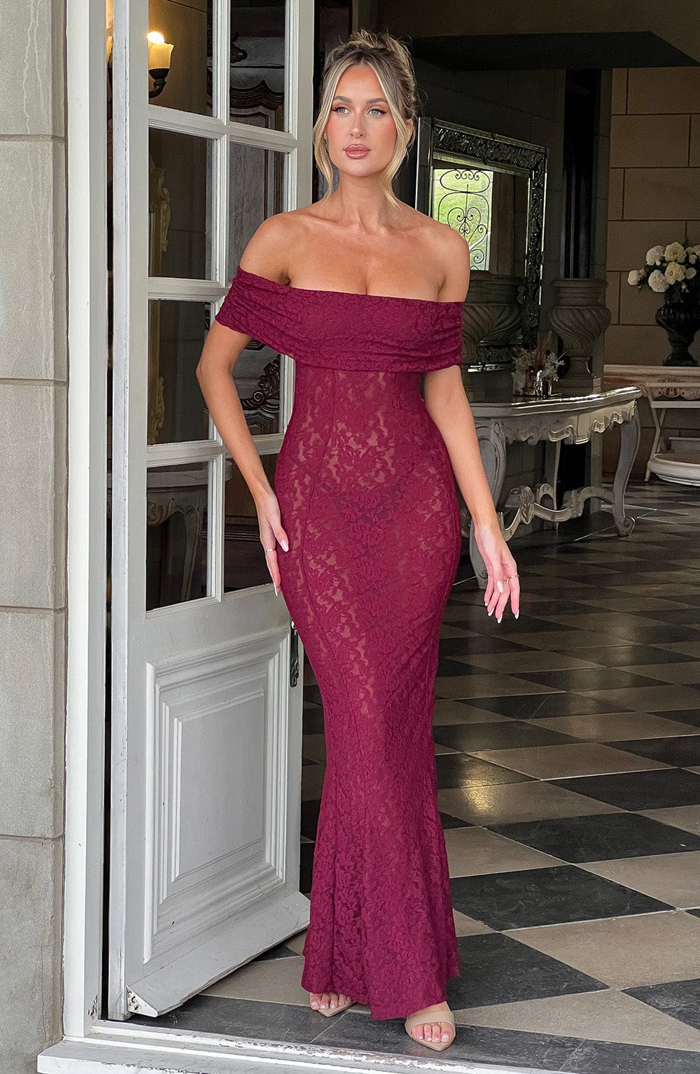 Abito Maxi Stephanie - Borgogna