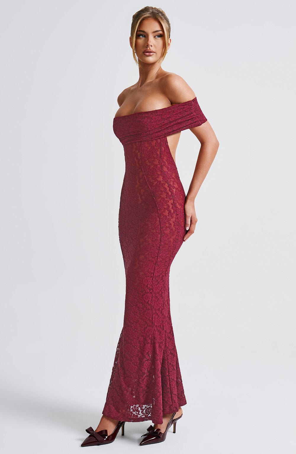Abito Maxi Stephanie - Borgogna