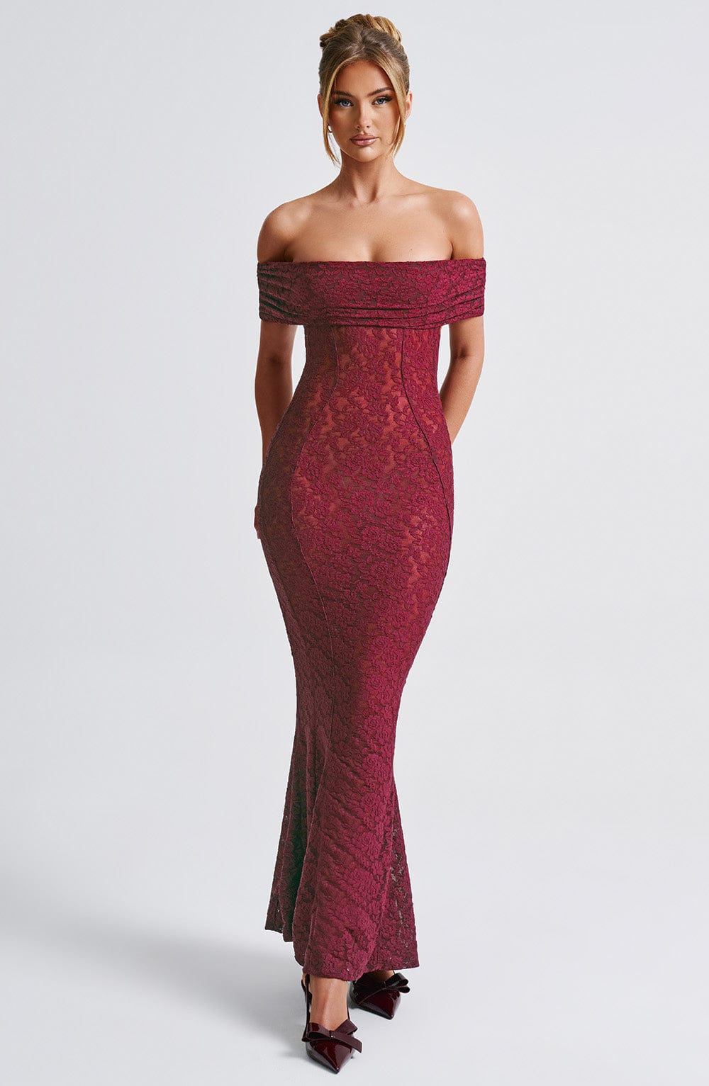Abito Maxi Stephanie - Borgogna