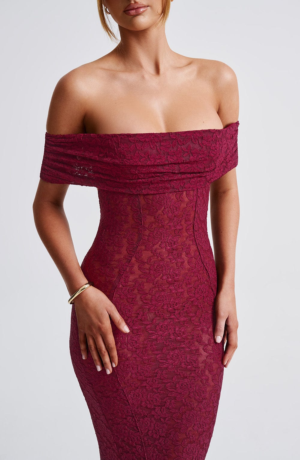 Abito Maxi Stephanie - Borgogna