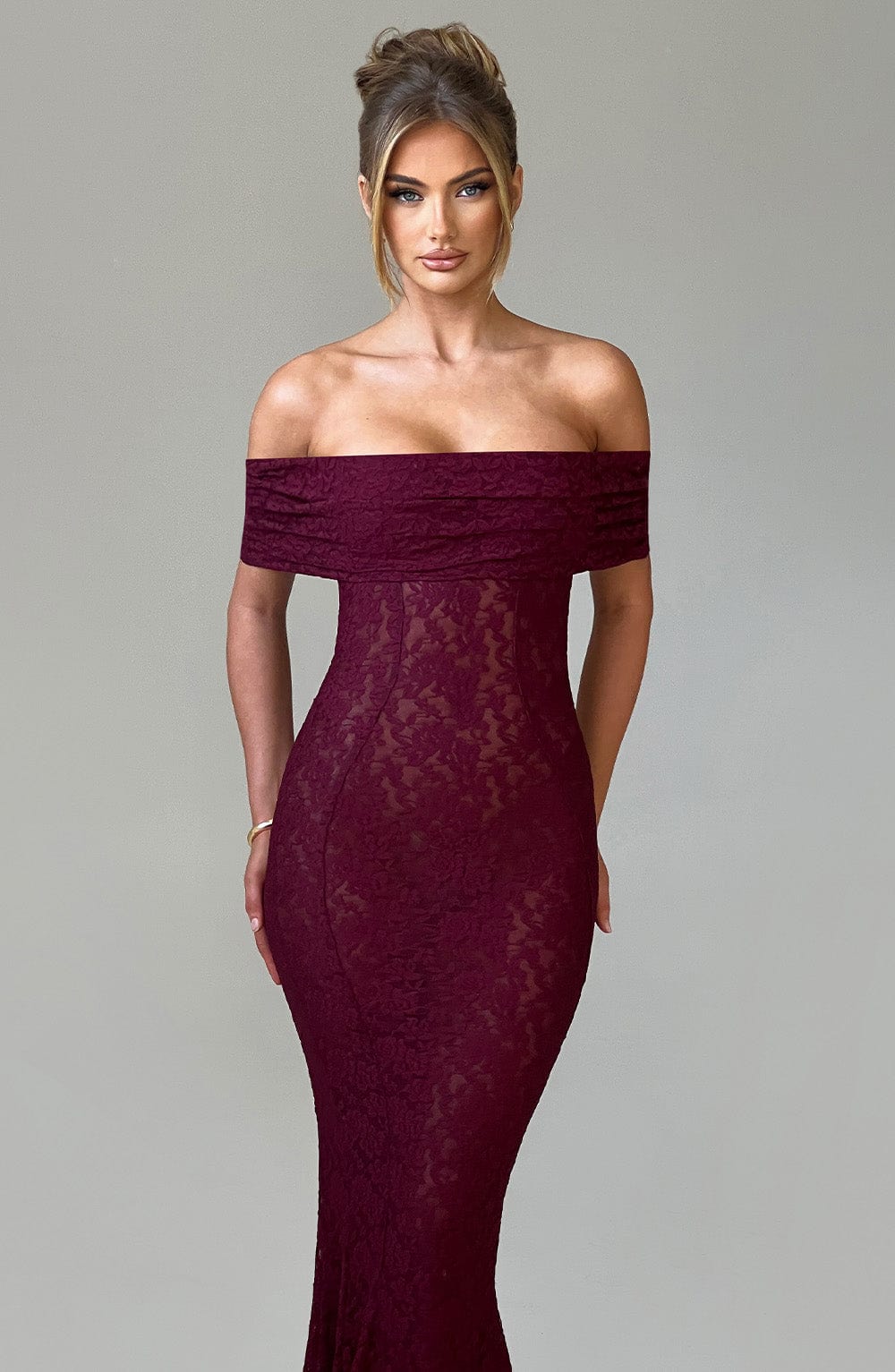 Abito Maxi Stephanie - Borgogna