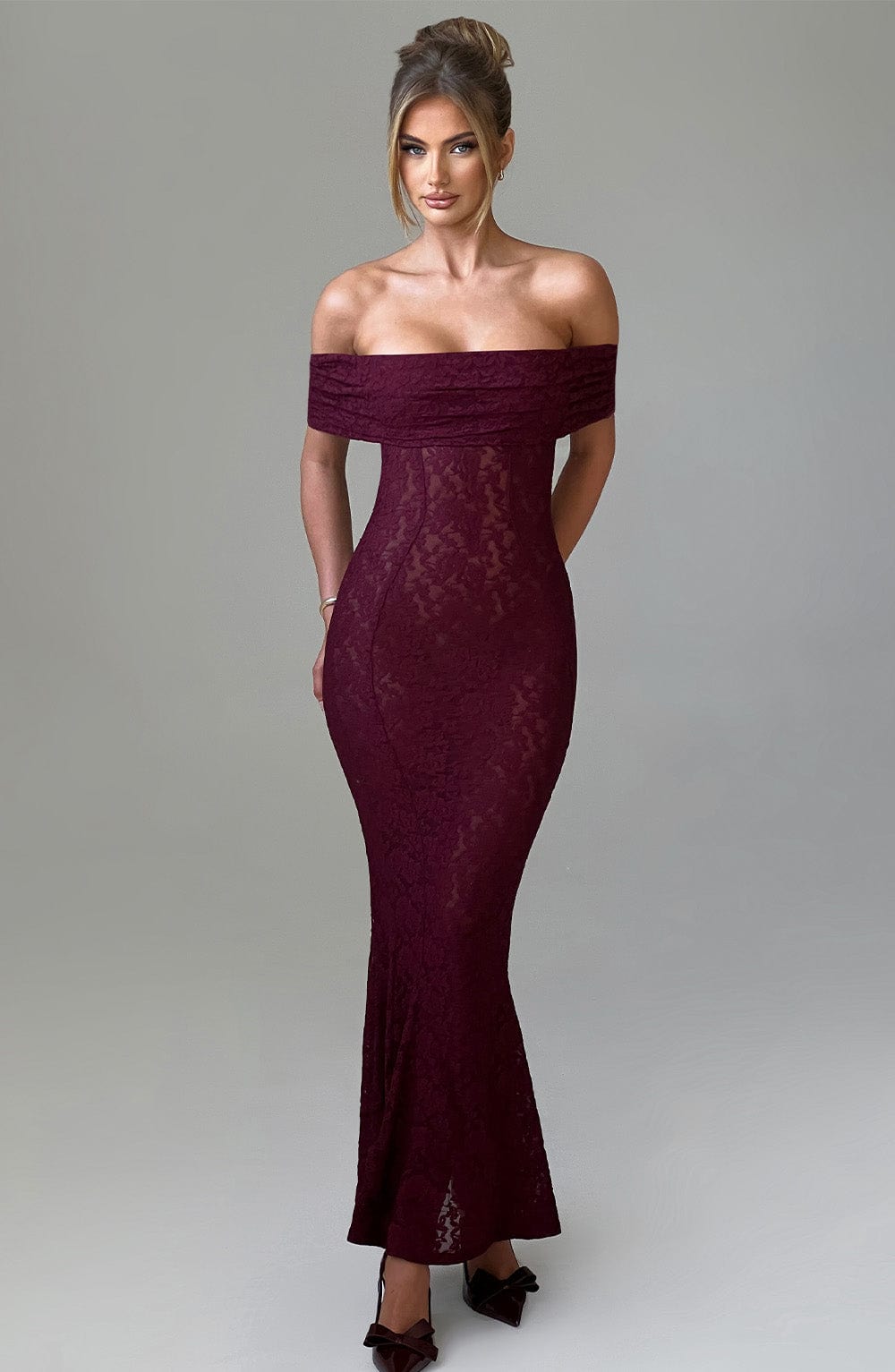 Abito Maxi Stephanie - Borgogna