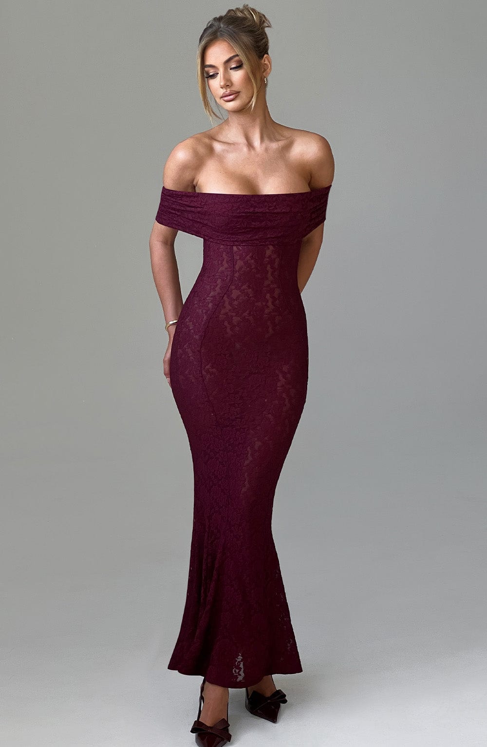 Abito Maxi Stephanie - Borgogna