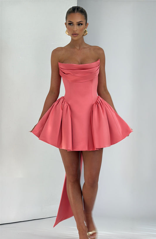 Abito Mini Rosa Corallo