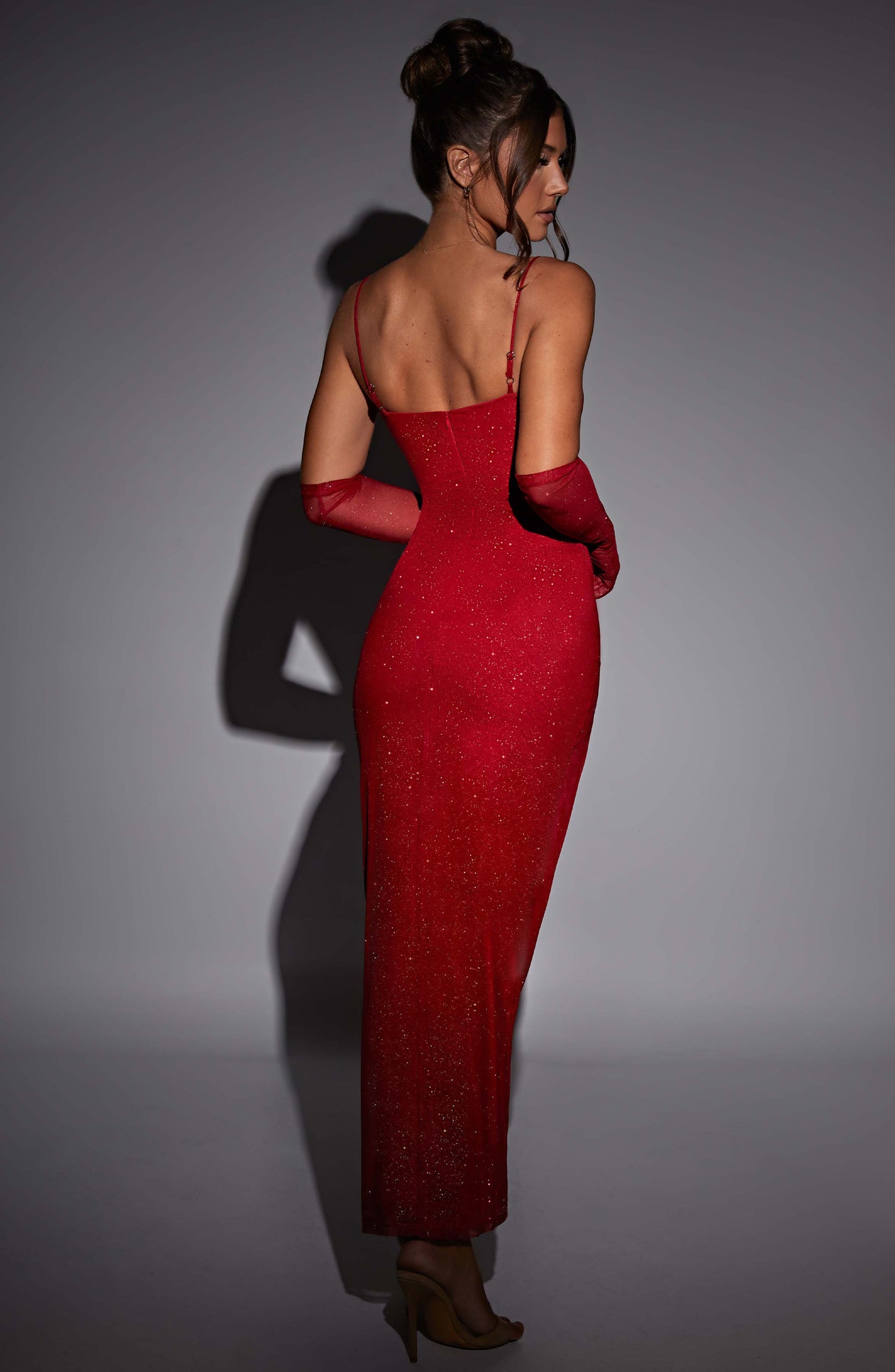 Abito Maxi Trixie Rosso Scintillante