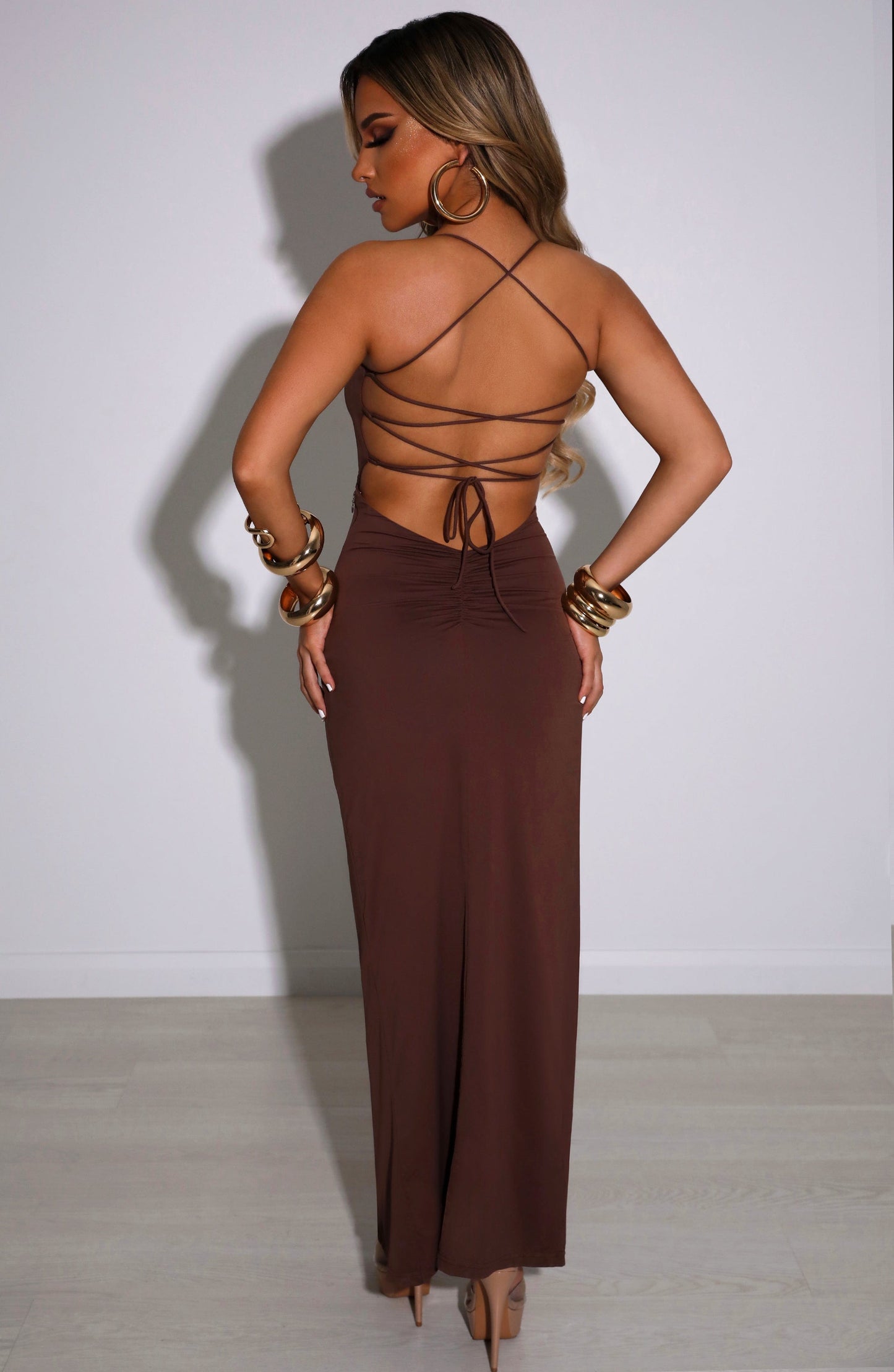 Abito Maxi Victoria Cacao
