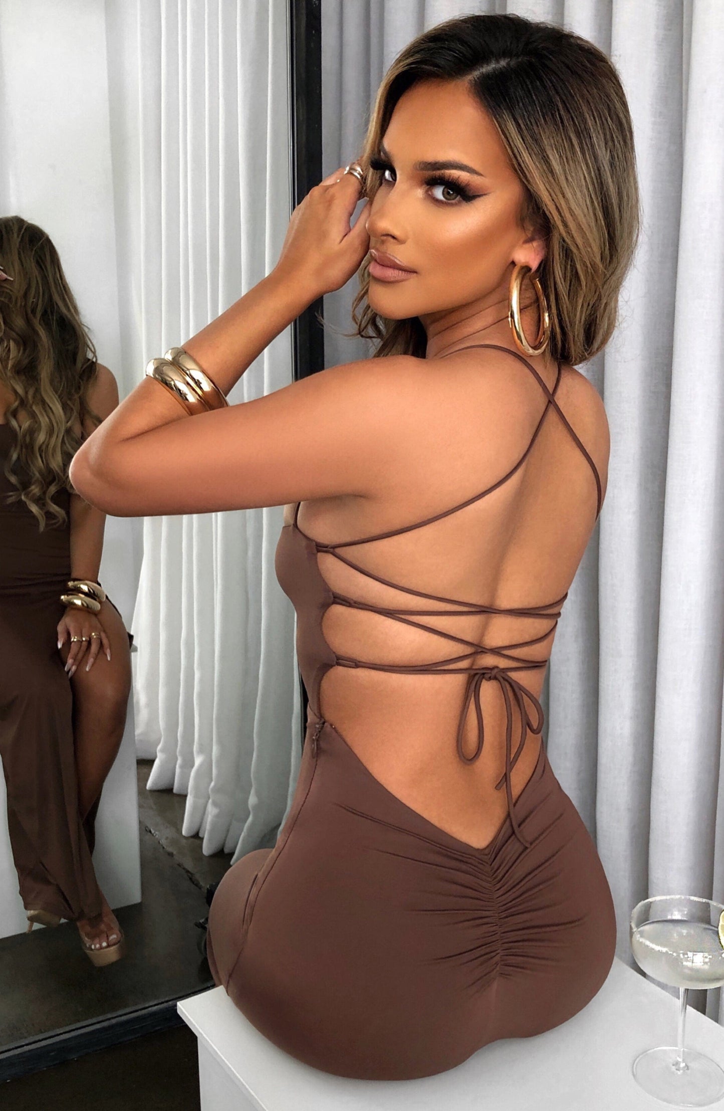 Abito Maxi Victoria Cacao