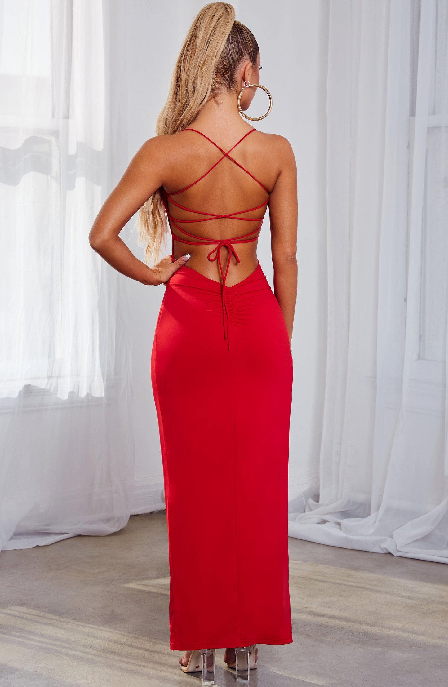 Abito Maxi Rosso Victoria
