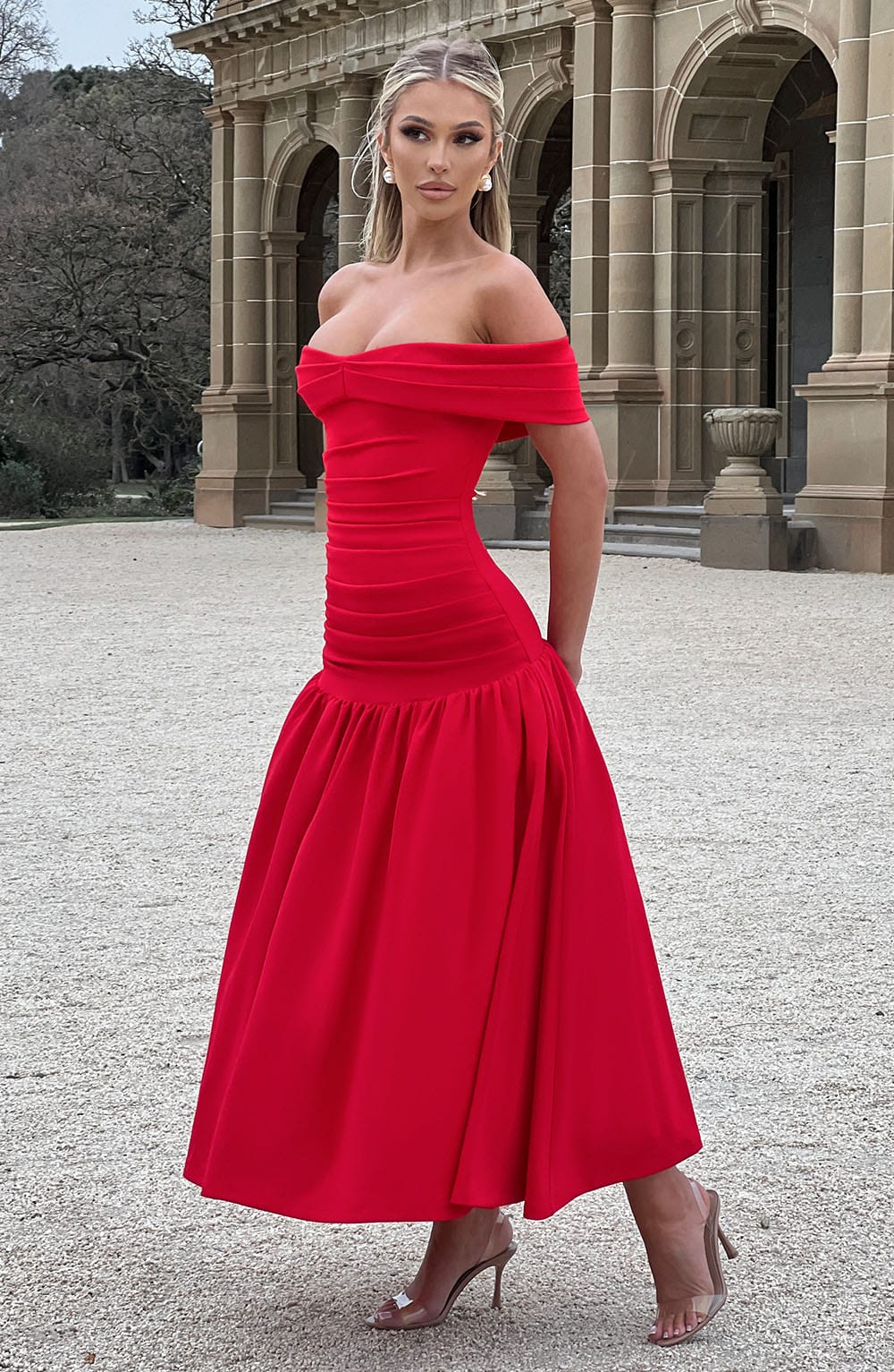 Abito Midaxi Rosso