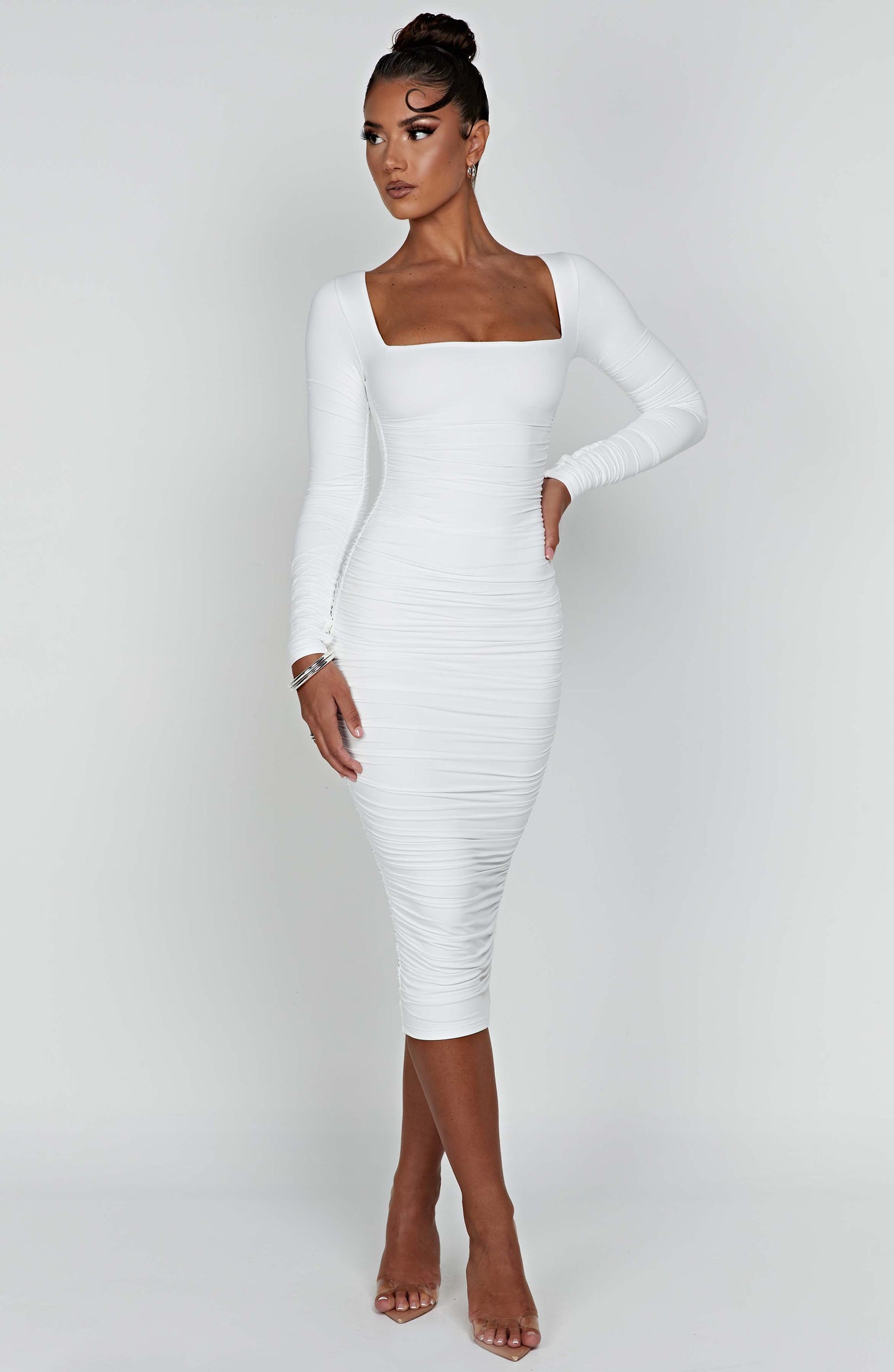Abito Maxi Bianco Donna