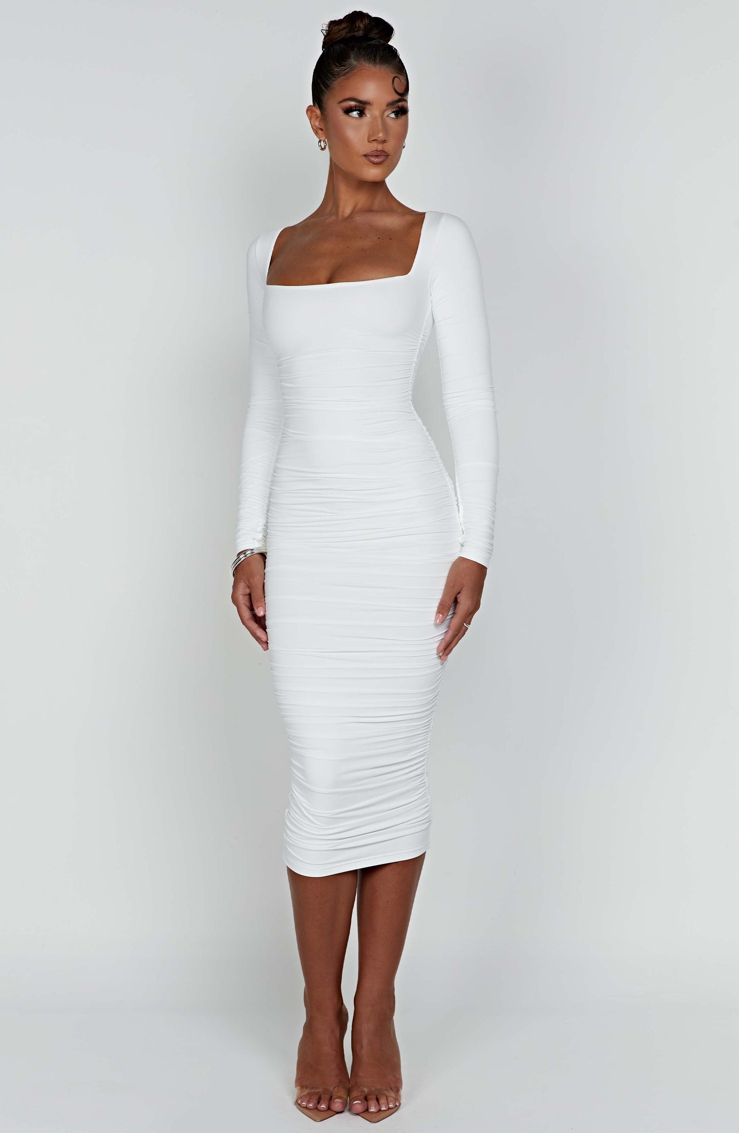 Abito Maxi Bianco Donna
