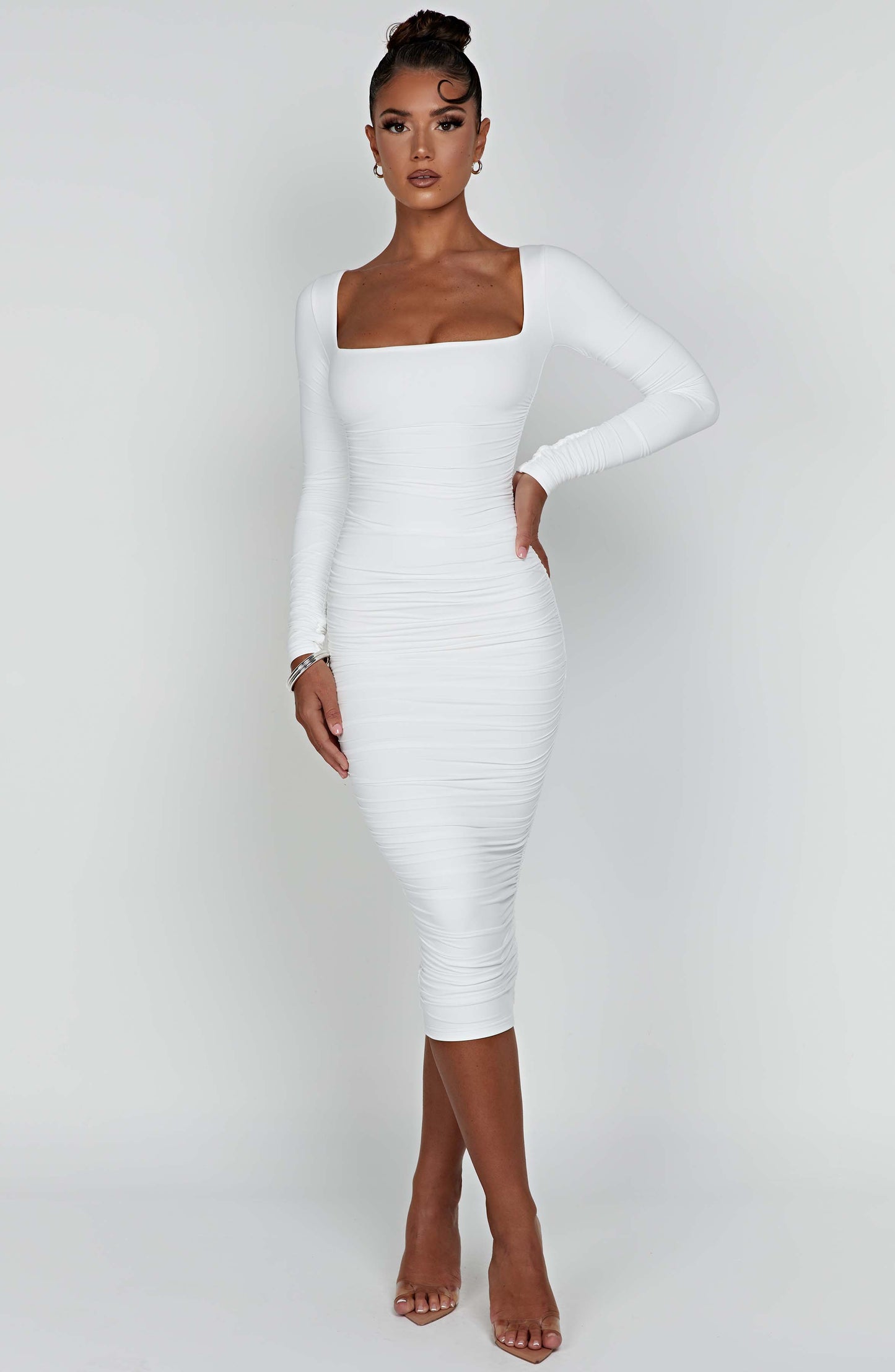 Abito Maxi Bianco Donna