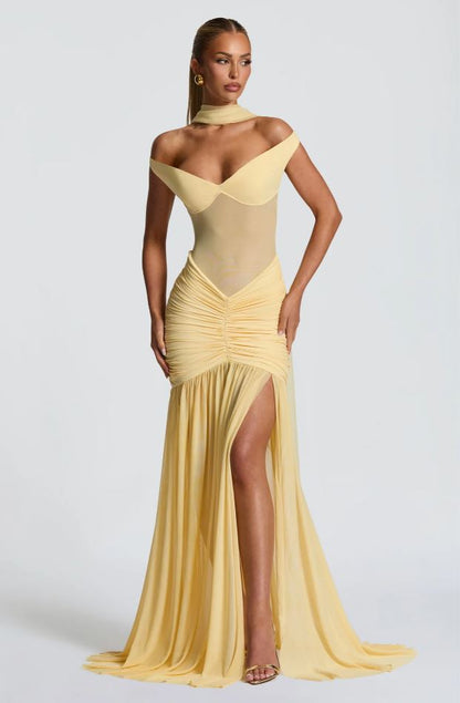 Abito Maxi Alaia Lemon