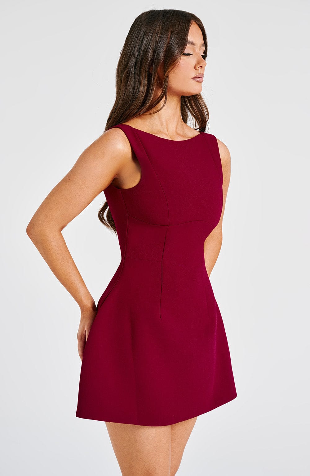 Vestito Alana Mini - Vino