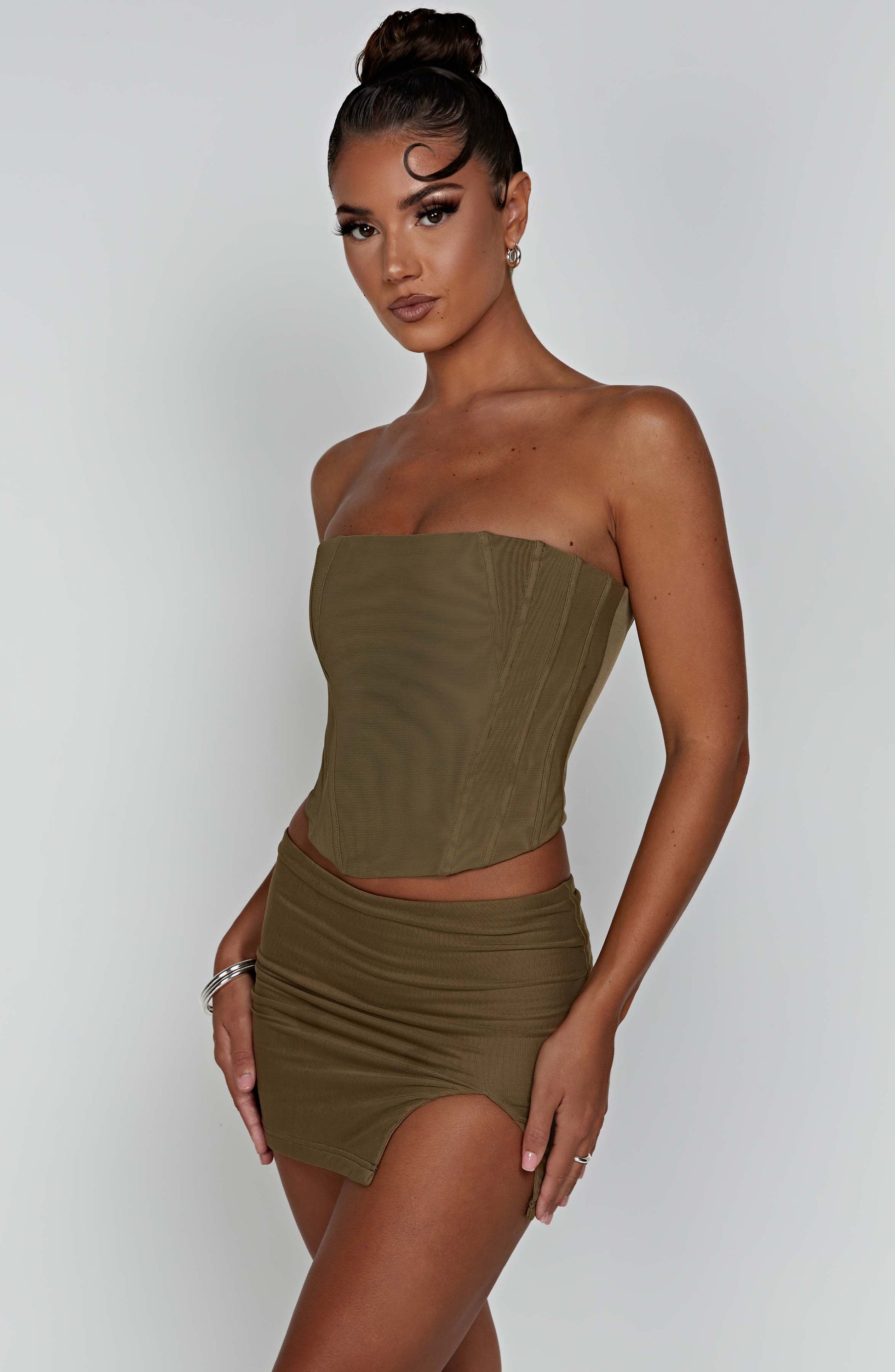 Gonna Mini Alina Khaki