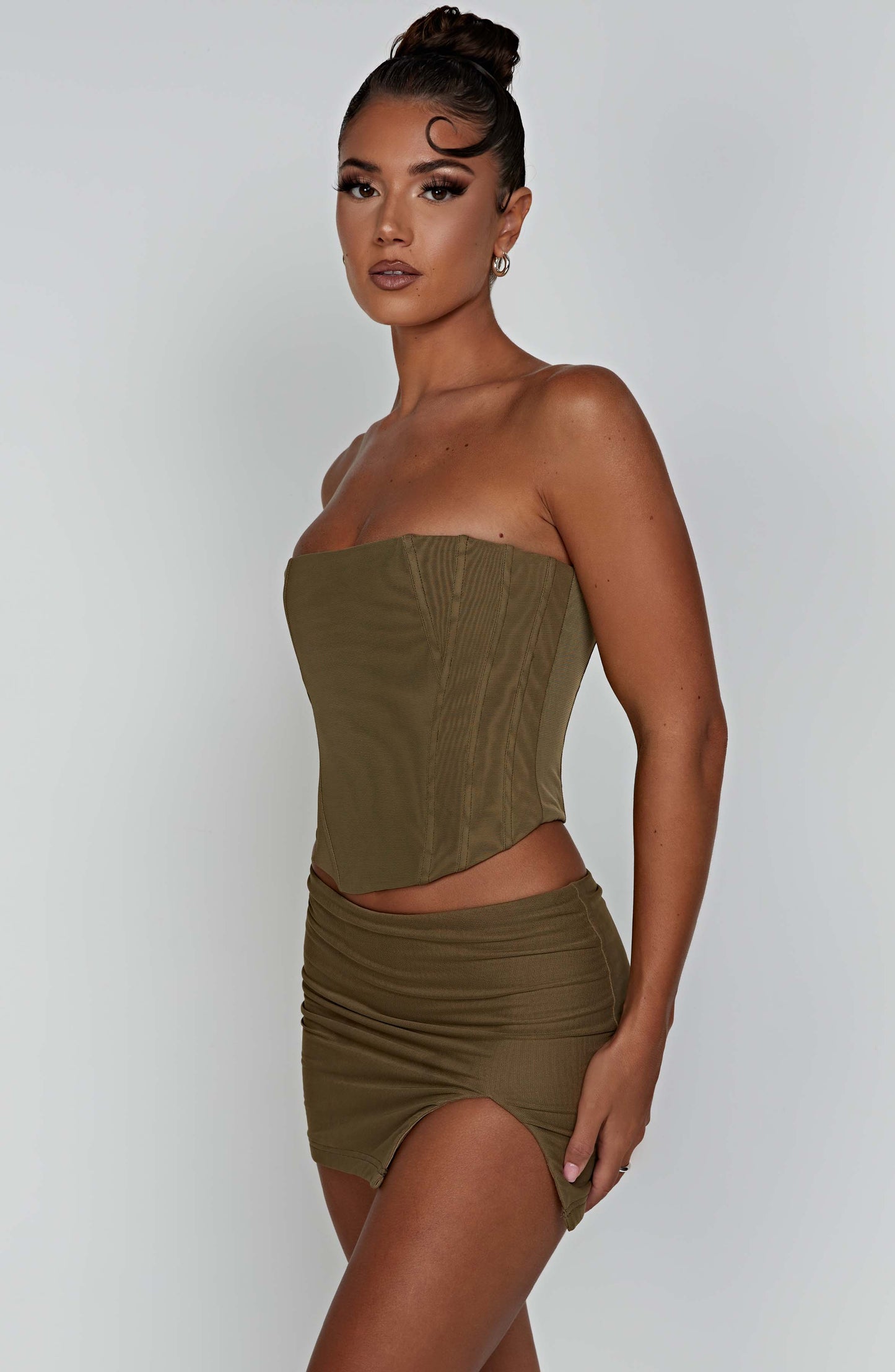Gonna Mini Alina Khaki