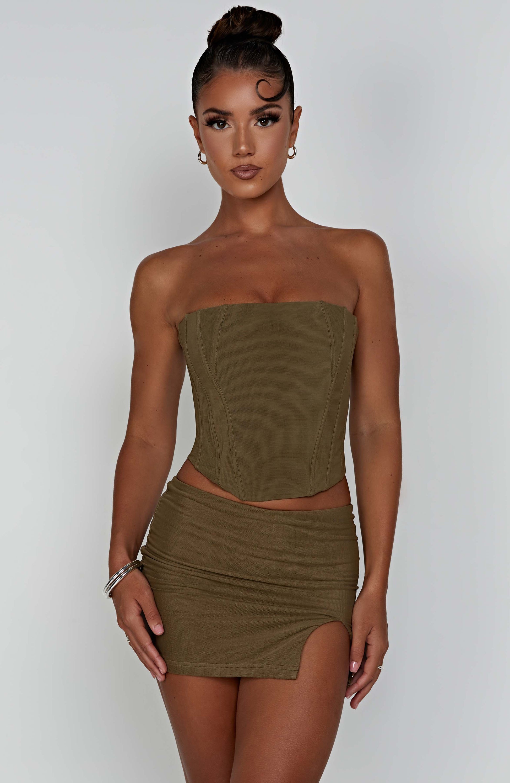 Gonna Mini Alina Khaki