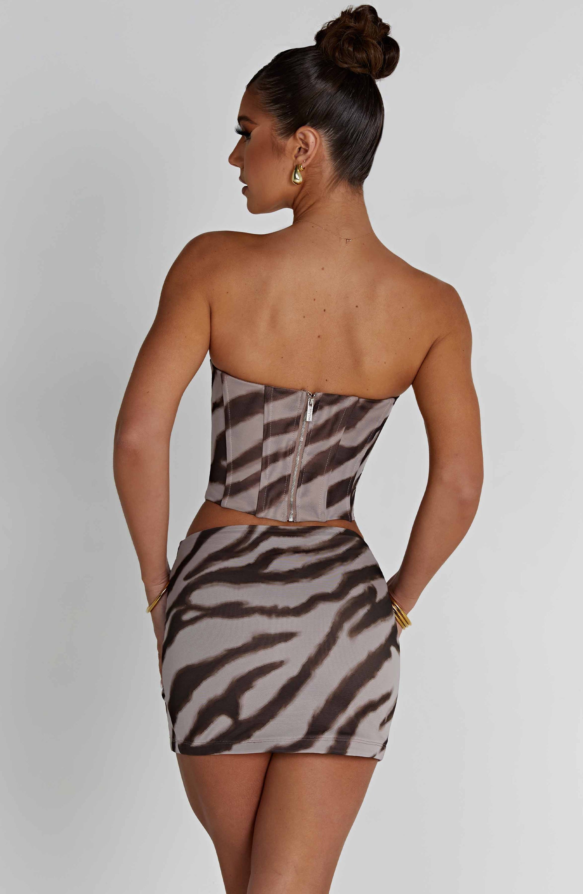 Gonna Mini Zebra Stampa