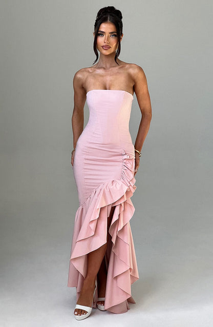 Vestito Angelina Maxi Rosa