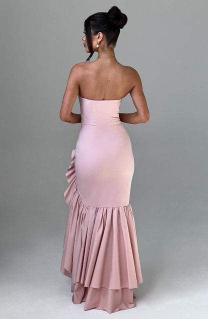 Vestito Angelina Maxi Rosa