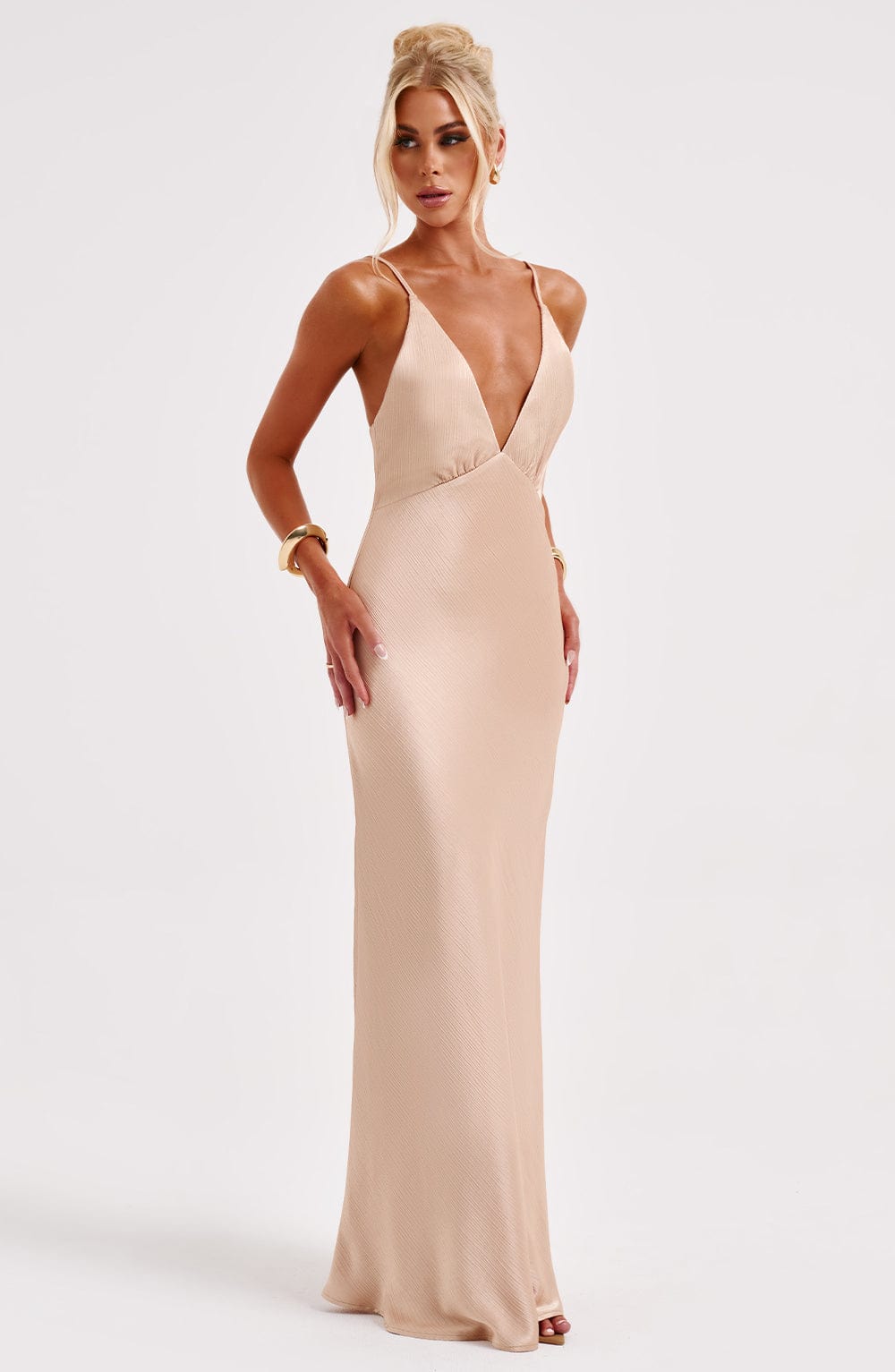 Abito da Sera Anja Maxi Champagne