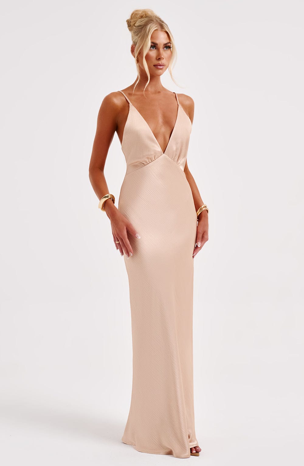 Abito da Sera Anja Maxi Champagne