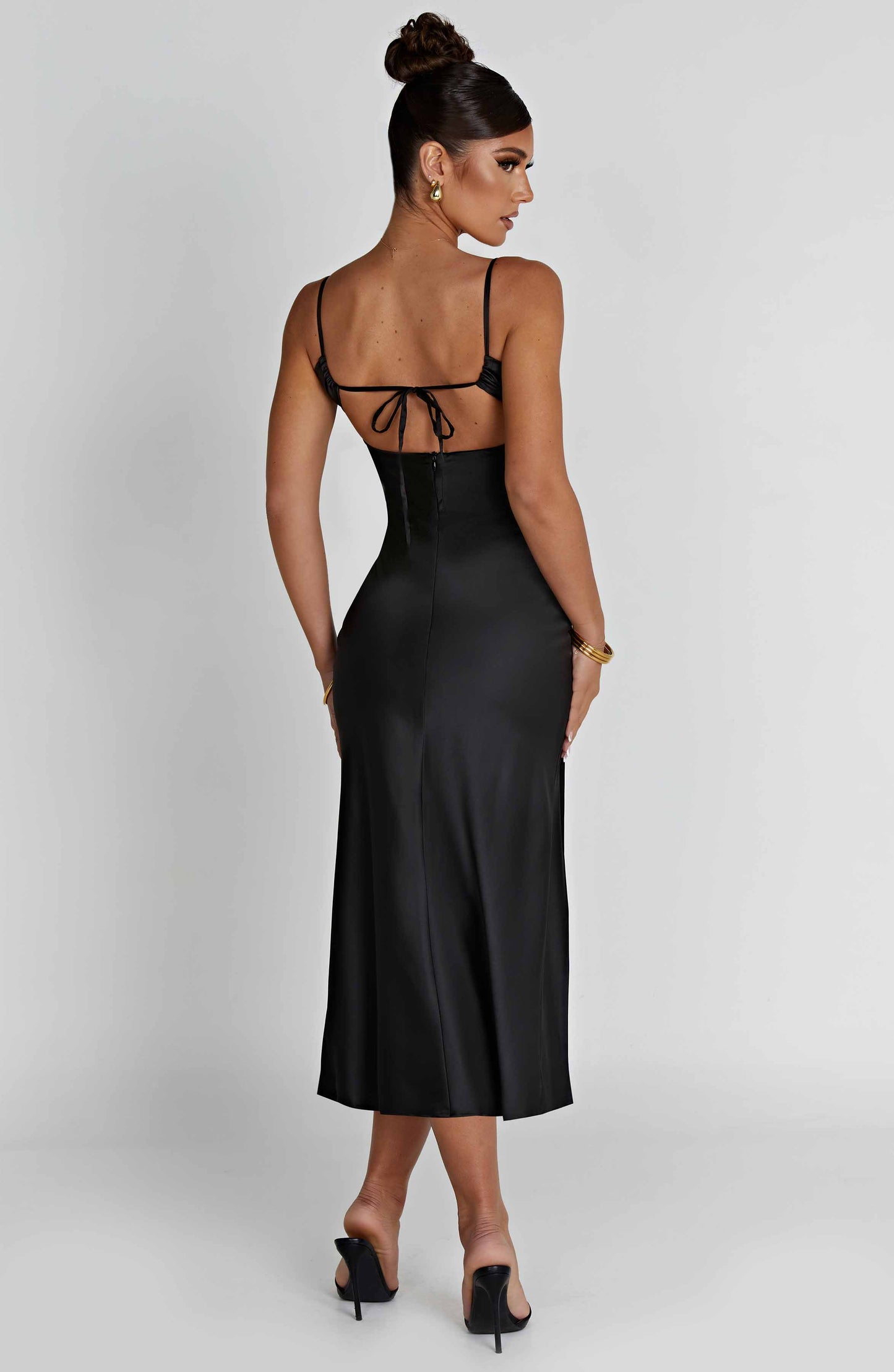 Ardelle Midi Dress Nero