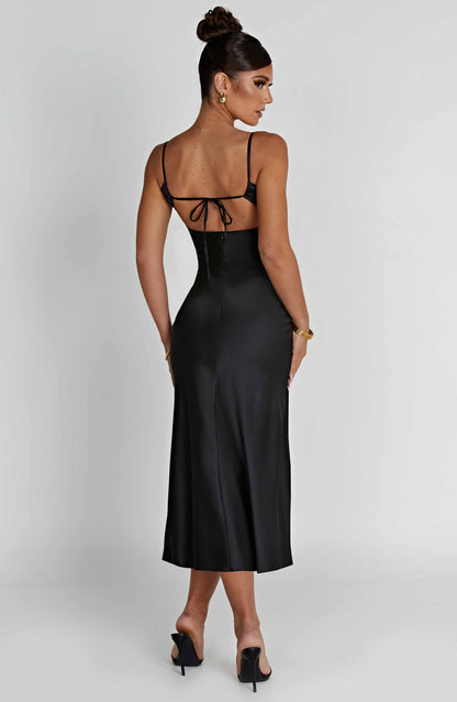Ardelle Midi Dress Nero