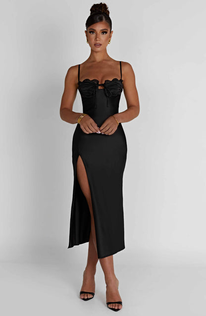 Ardelle Midi Dress Nero