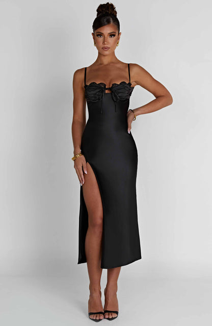Ardelle Midi Dress Nero