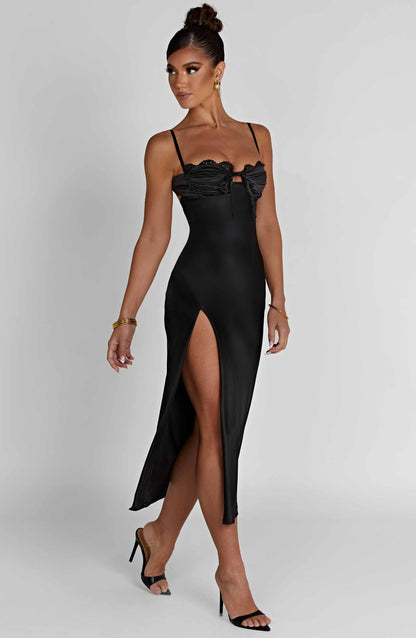 Ardelle Midi Dress Nero