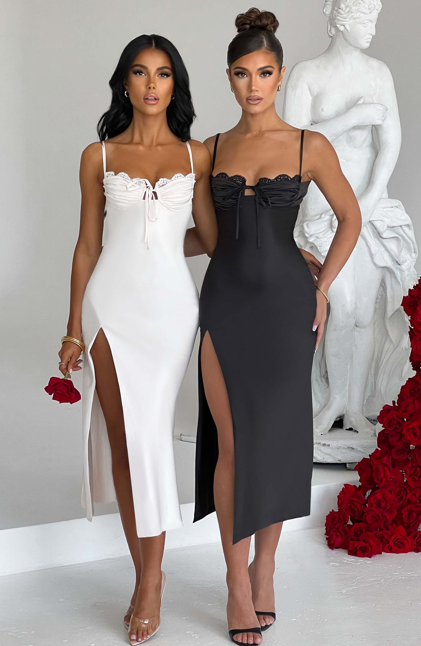 Ardelle Midi Dress Nero