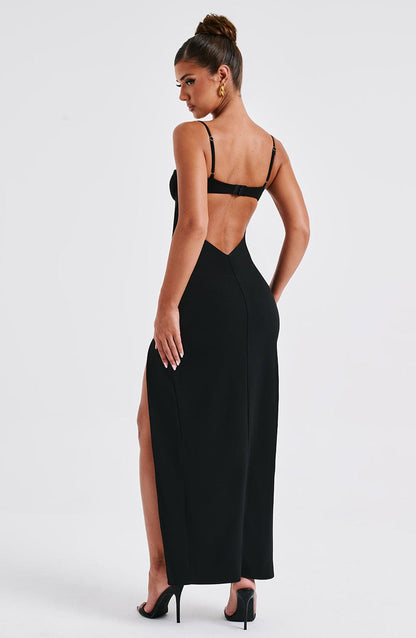 Asteria Maxi Abito Nero