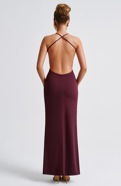 Abito Maxi Cherry Lacquer