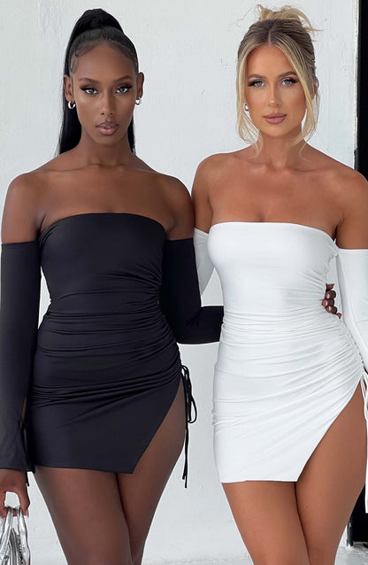 Abito Minimo Femminile Bianco Stile Becca