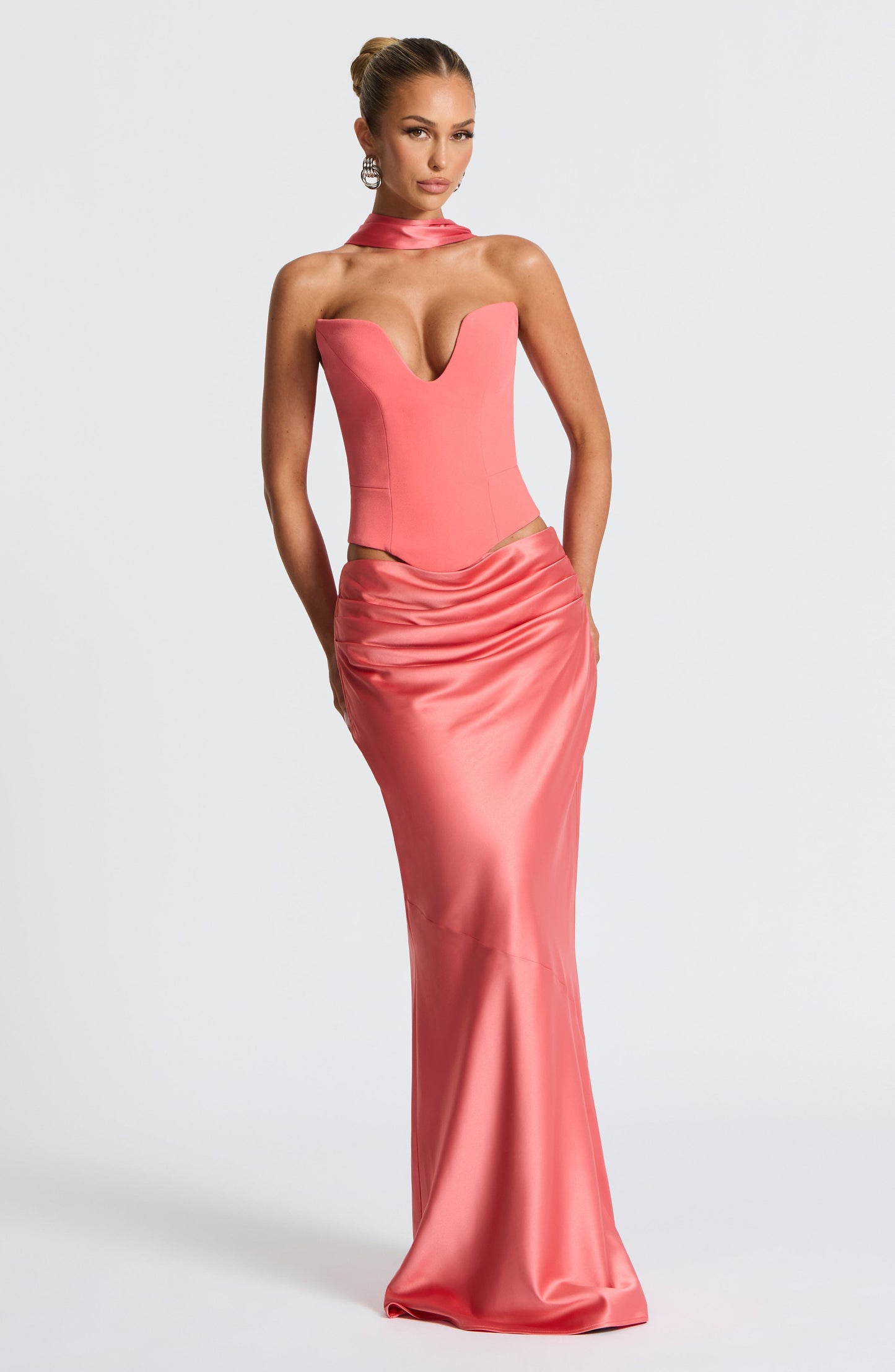 Gonna Maxi Bernadette Rosa Coral