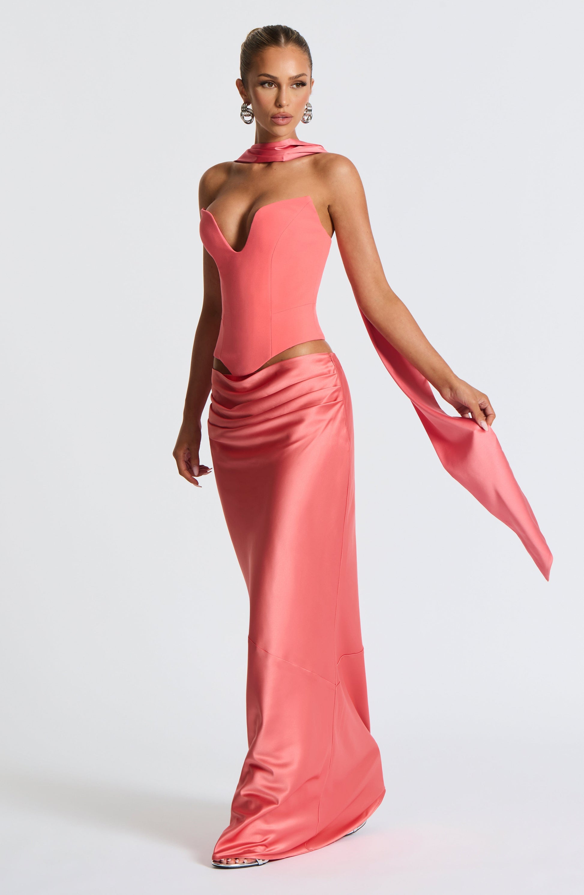 Gonna Maxi Bernadette Rosa Coral