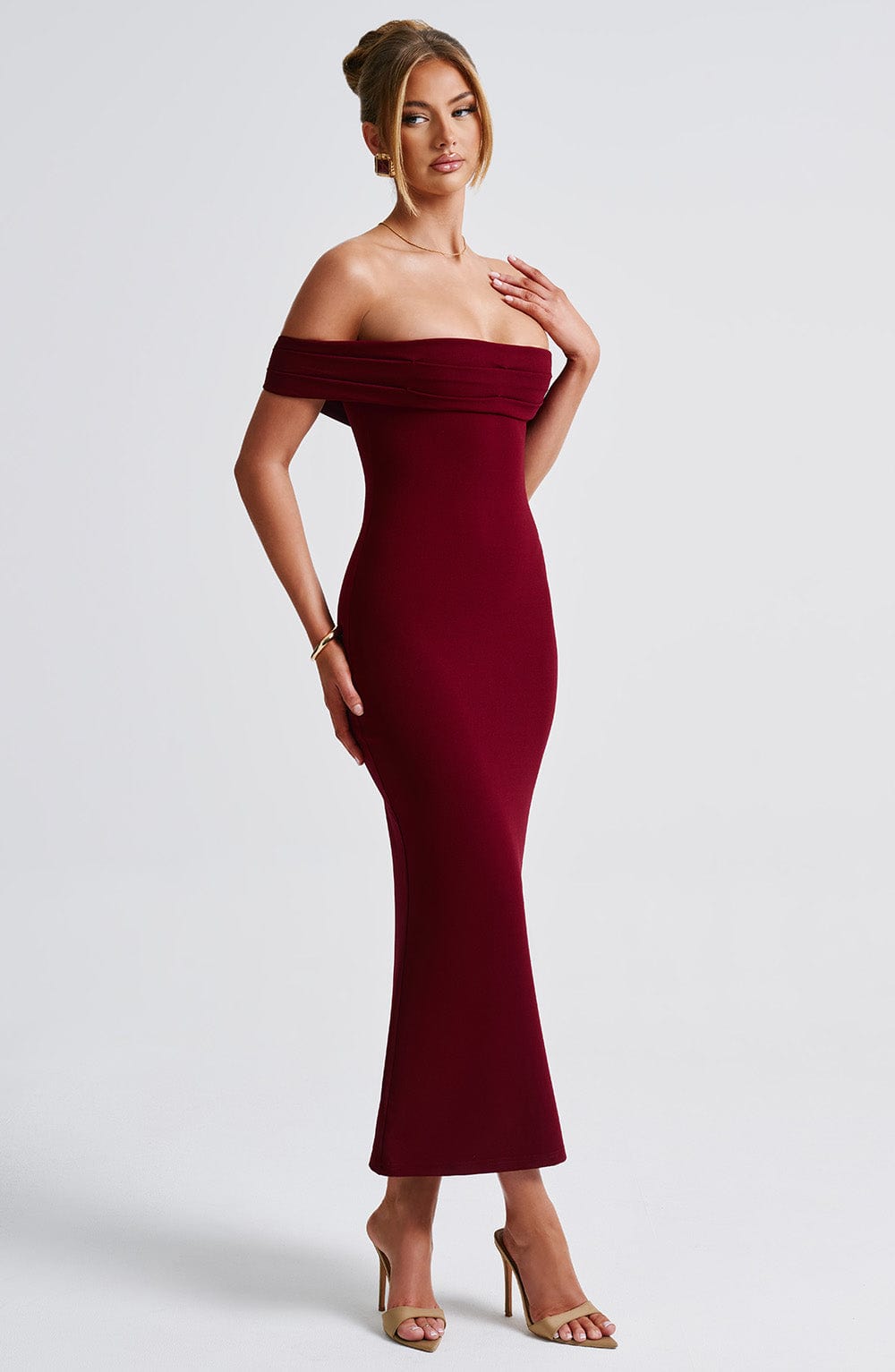 Vestito Midi Bex - Borgogna