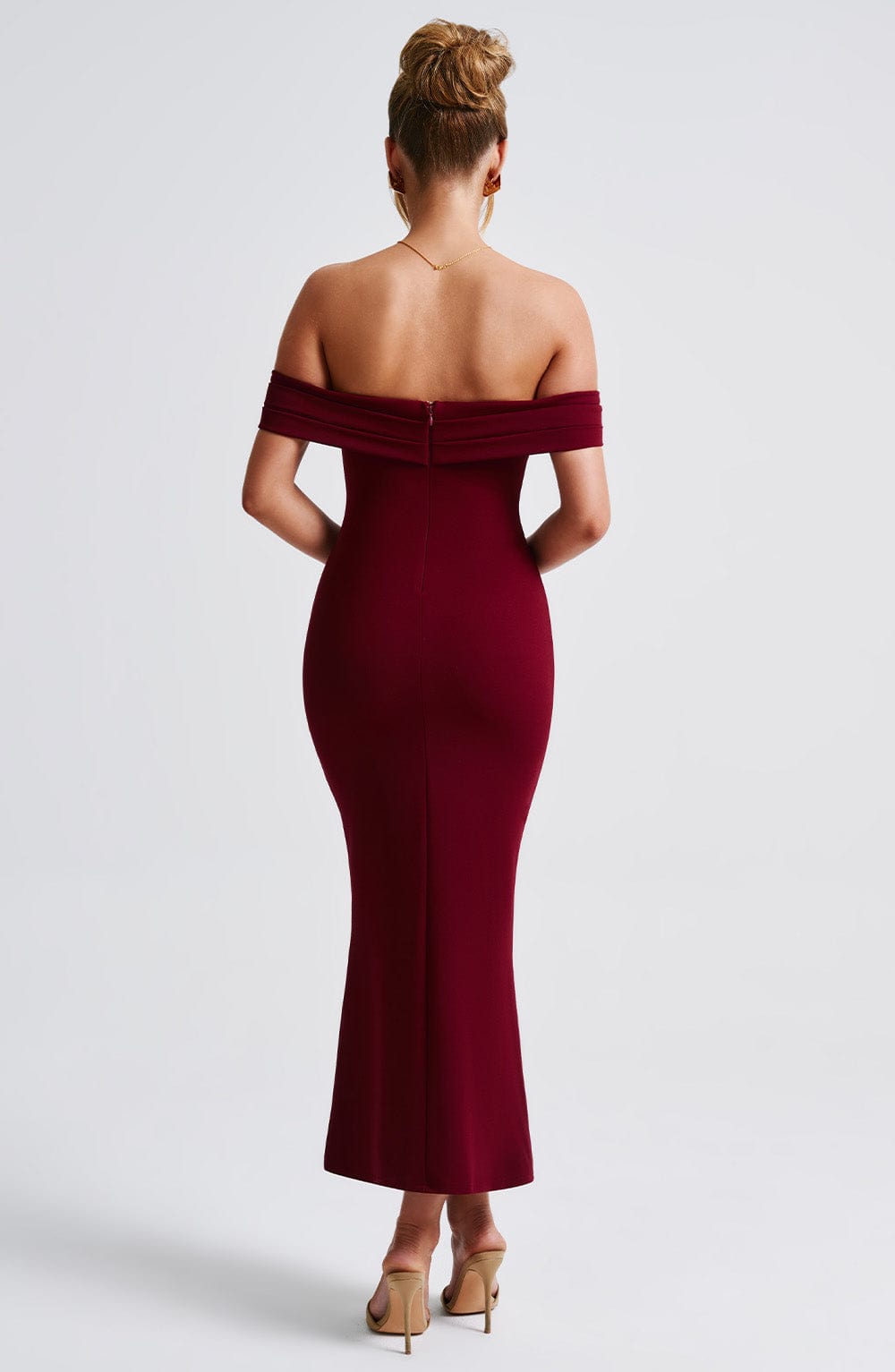 Vestito Midi Bex - Borgogna