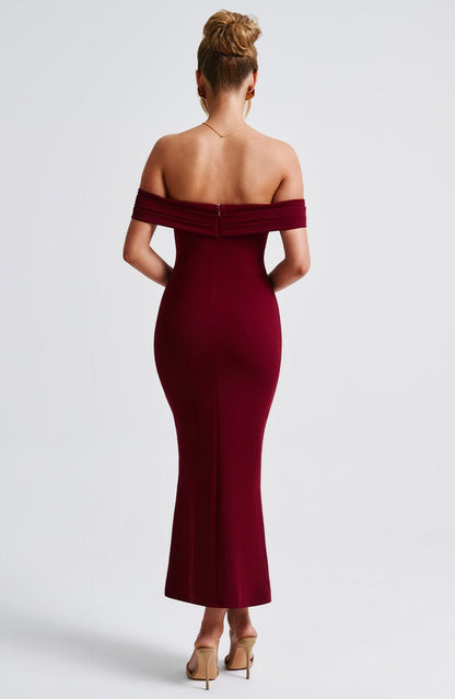 Vestito Midi Bex - Borgogna