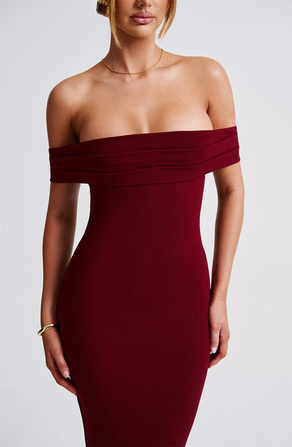 Vestito Midi Bex - Borgogna