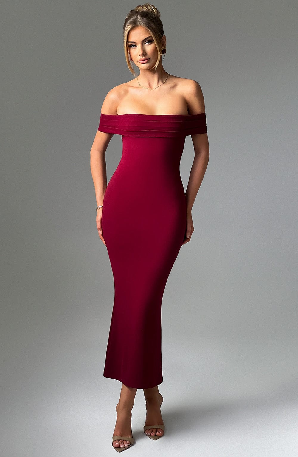Vestito Midi Bex - Borgogna