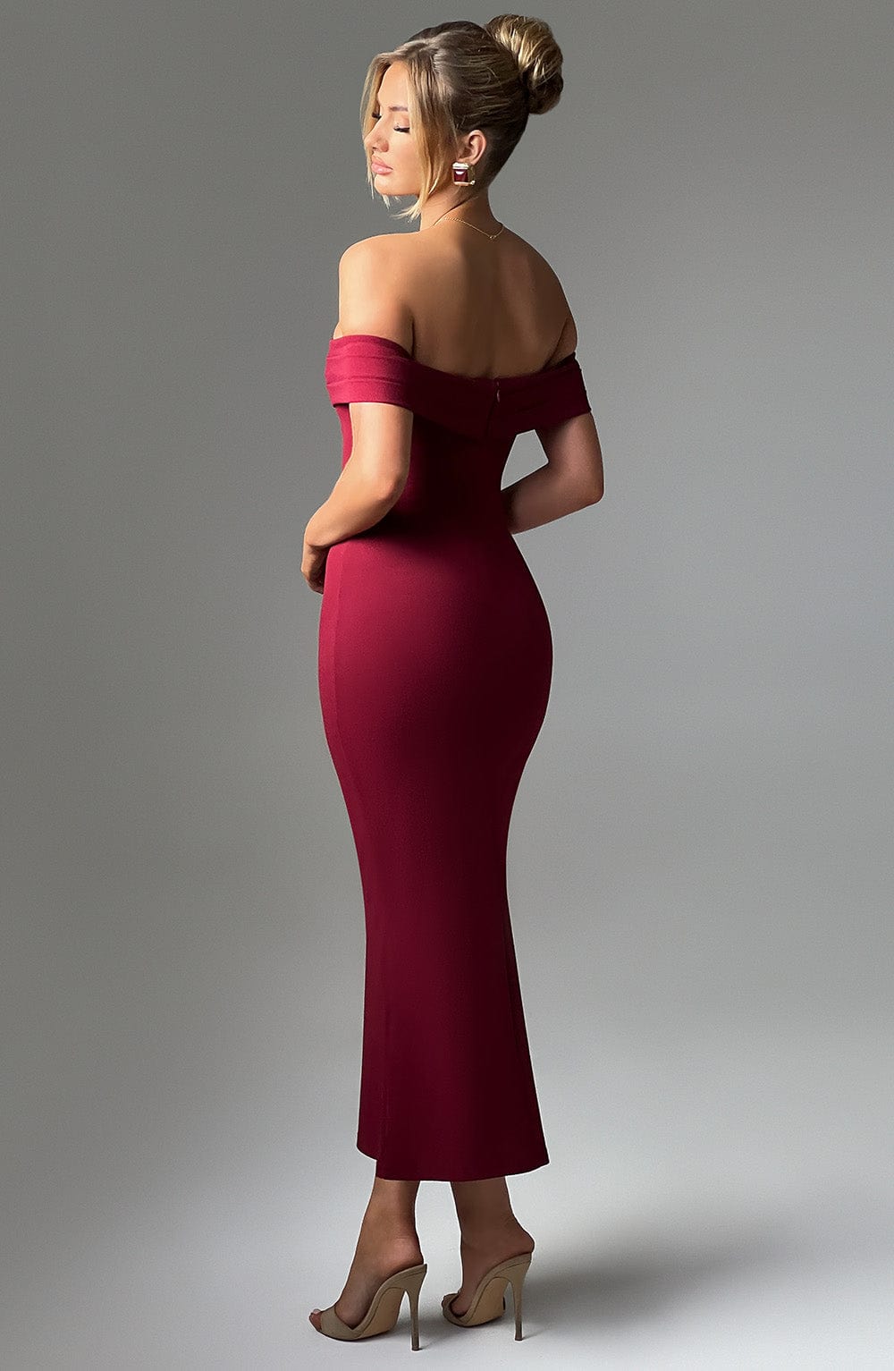 Vestito Midi Bex - Borgogna