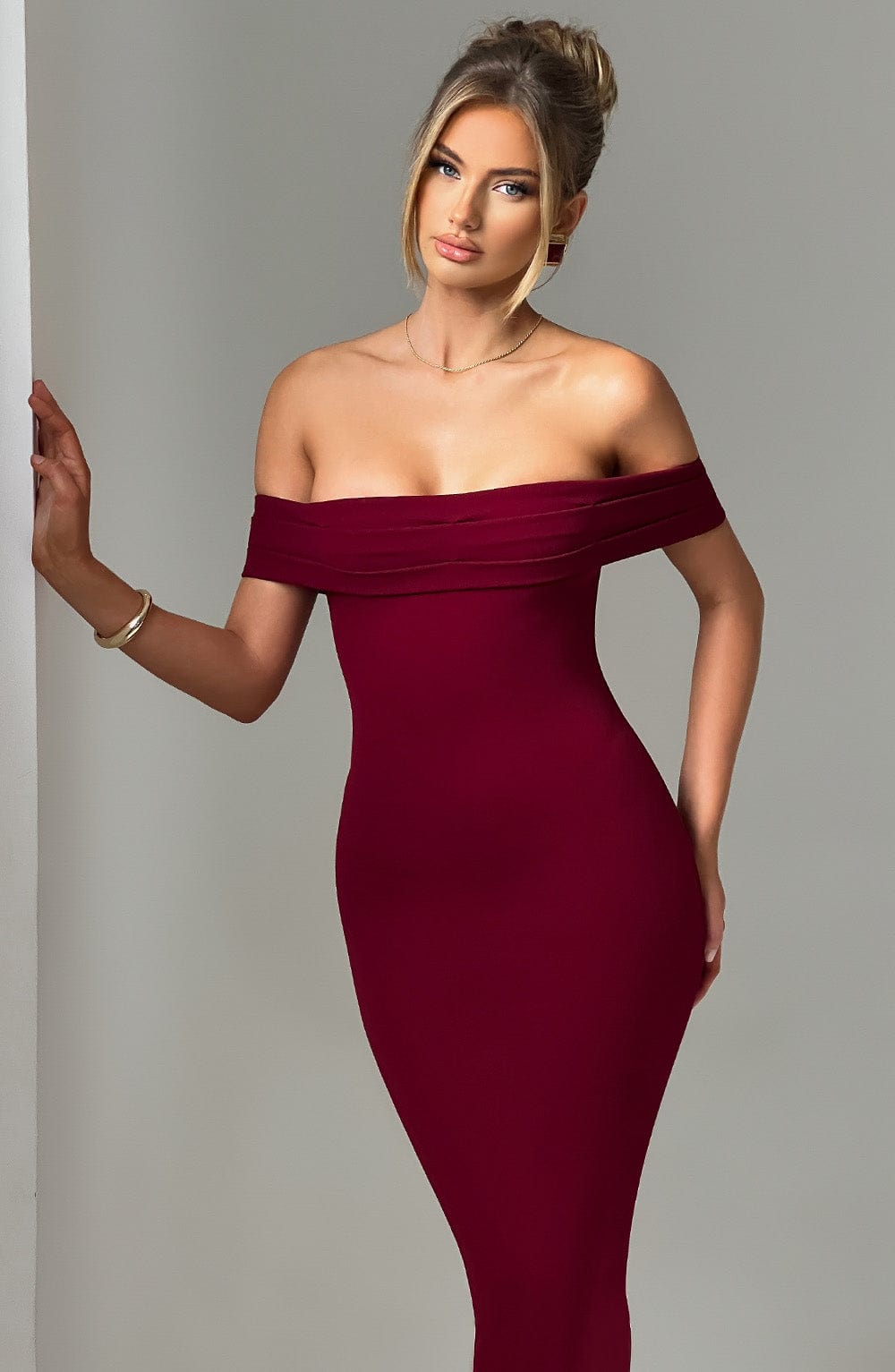 Vestito Midi Bex - Borgogna