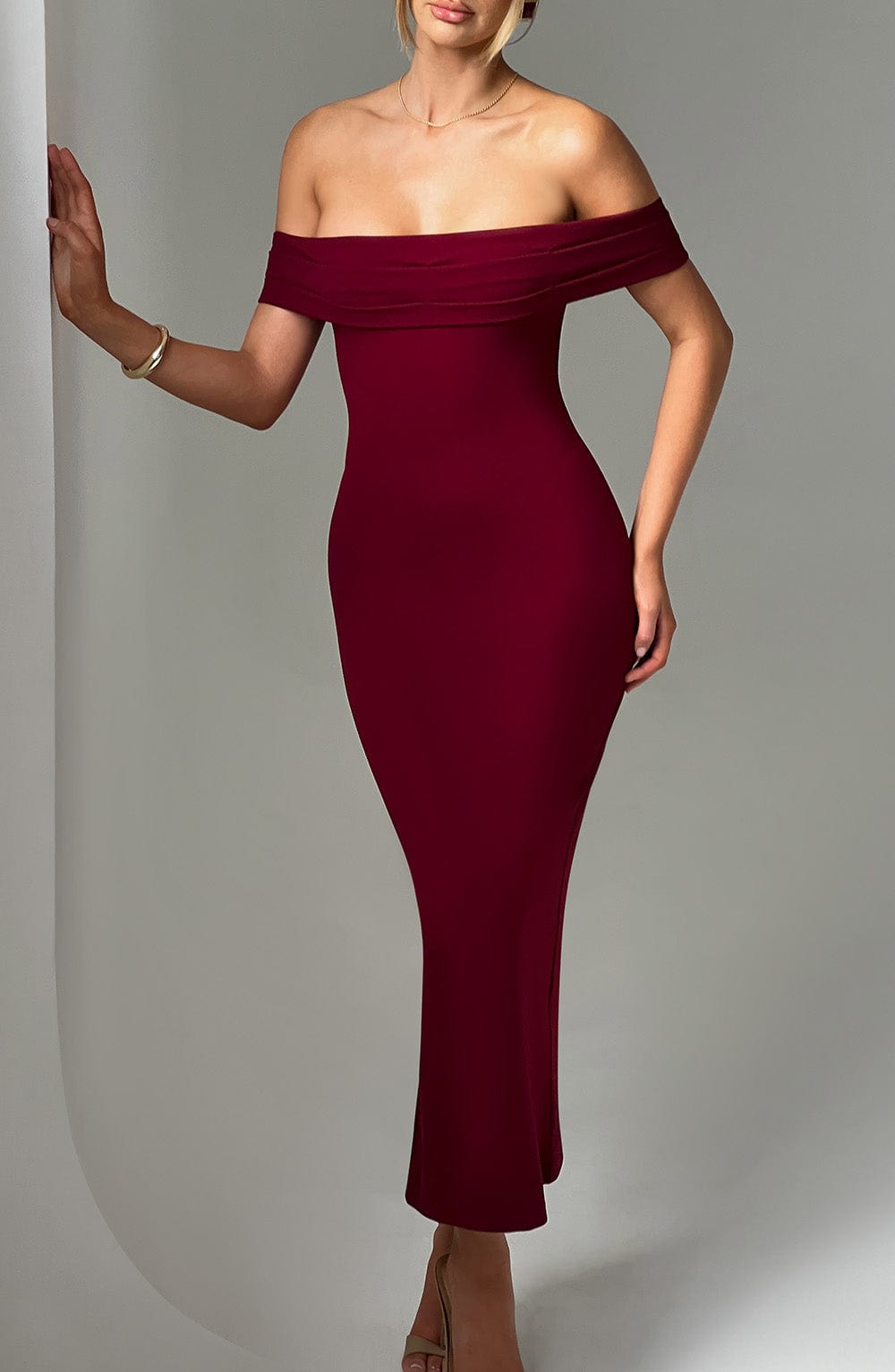 Vestito Midi Bex - Borgogna