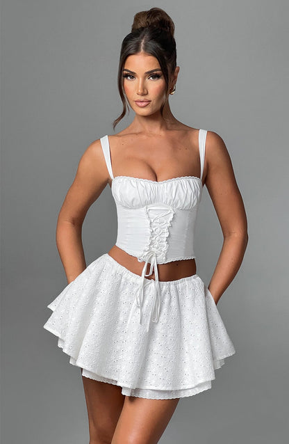 Top Donna Bonnie Avorio